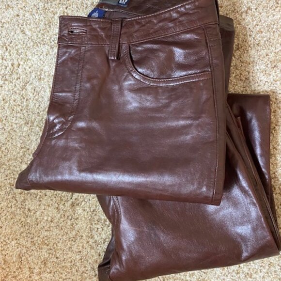 Gap Real Leather Pants - Picture 1 of 15